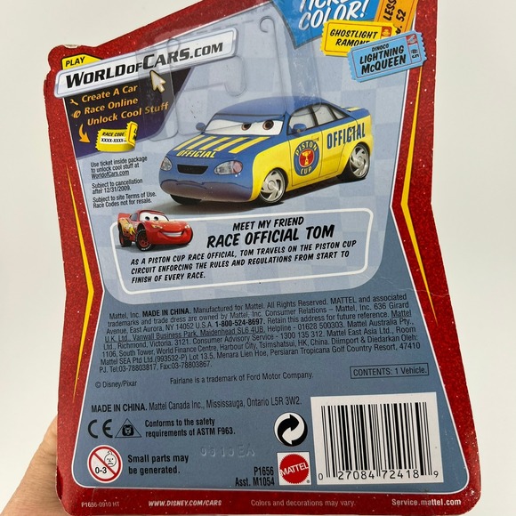 Disney Cars Race O Rama Mario Andretti #97 Red Ticket 2009 NIB Minor Wear - Picture 4 of 6